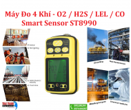 MÁY ĐO KHÍ ĐỘC ĐA CHỈ TIÊU 4 khí O₂ LEL CO H₂S  Smart Sensor ST8990