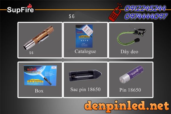 Đèn pin soi đá quý SupFire S6